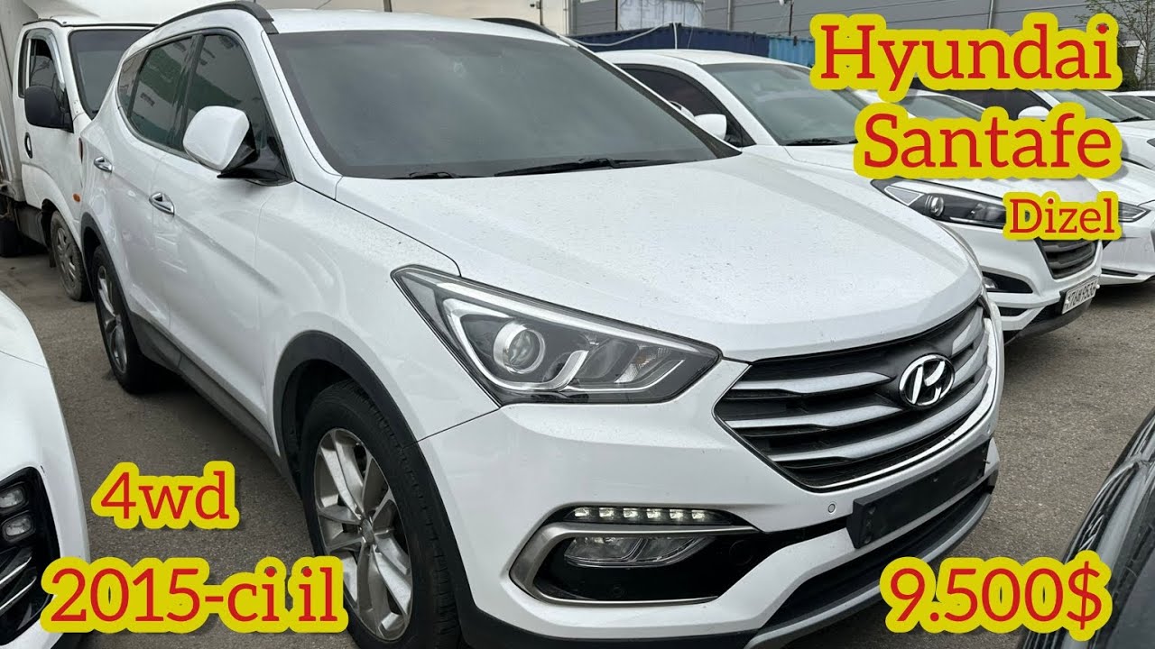 Hyundai Santafe dizel 4wd 2.2 dizel Koreyada qiyməti neçəyədir?