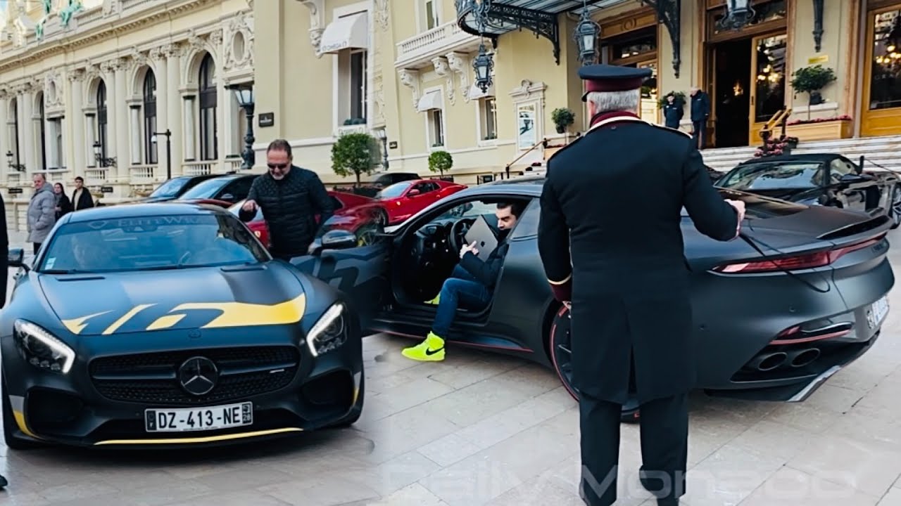 💰MILLIONAIRES DRIVE ASTON MARTIN DBS SUPERLEGGERA 007 EDITION #monaco #billionaires #supercars