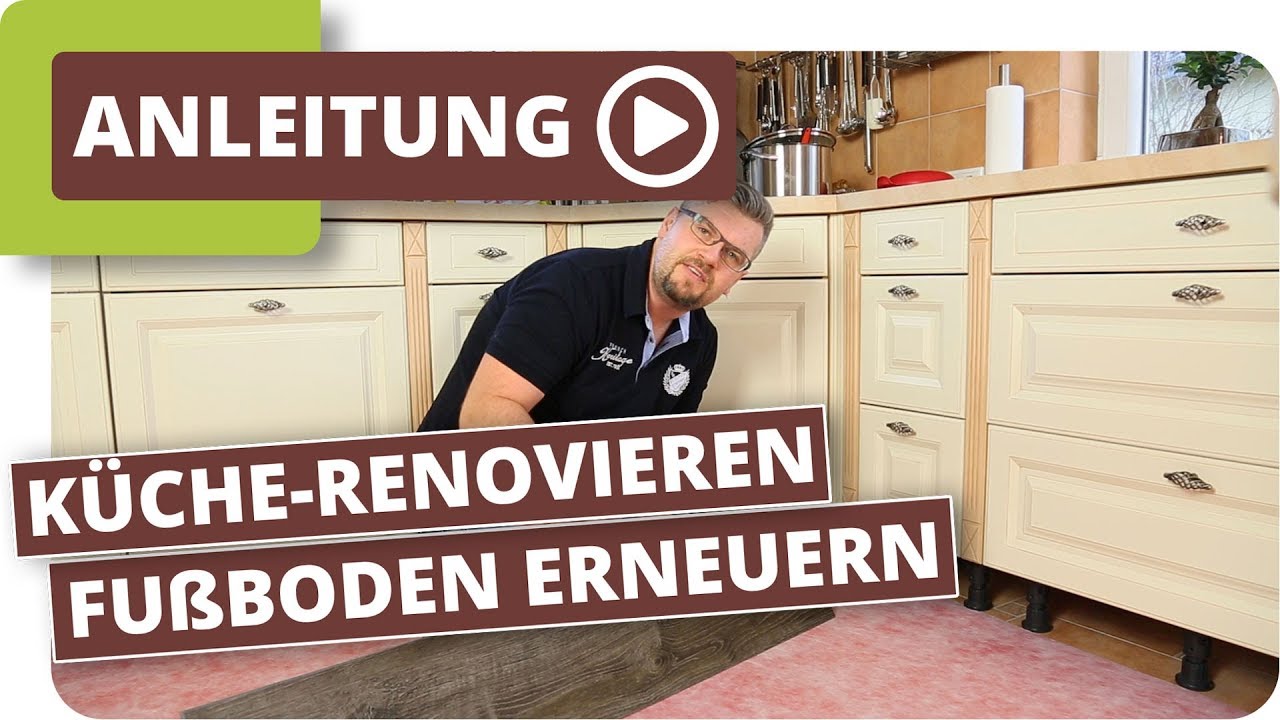 Fußboden erneuern ohne Küchen-Ausbau