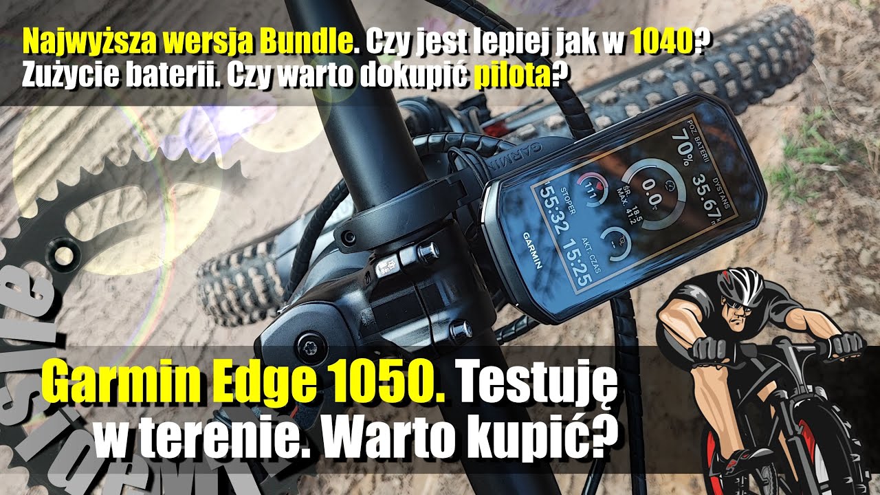 Garmin Edge 1050 Bundle. Test w terenie. Lepszy od 1040? Zużycie baterii. Pilot Edge Remote. Warto?