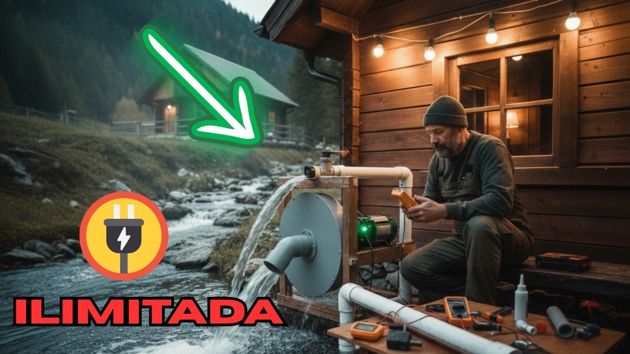Este Hombre Transformó un Arroyo en Energía Infinita para su Cabaña | Inicio a Fin