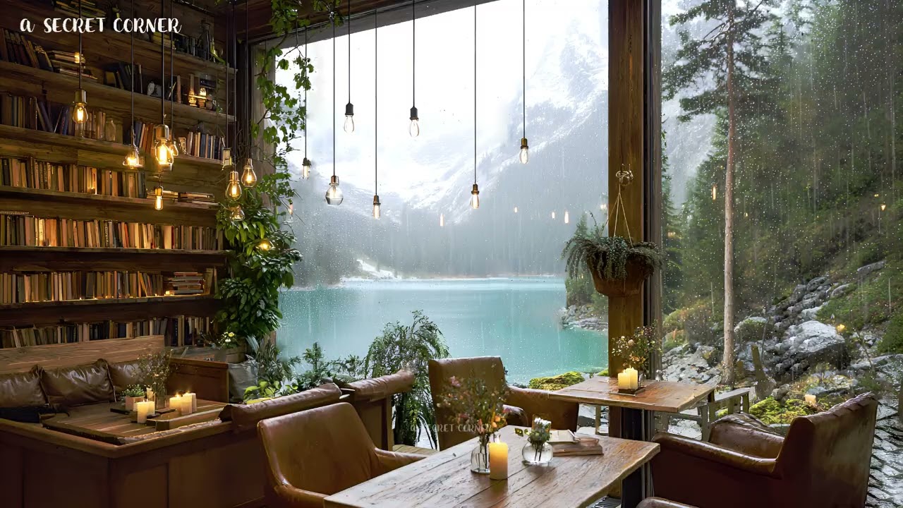 [Playlist] A Rainy Café in the Mountains | Focus & Relax Instrumental for Quiet Days