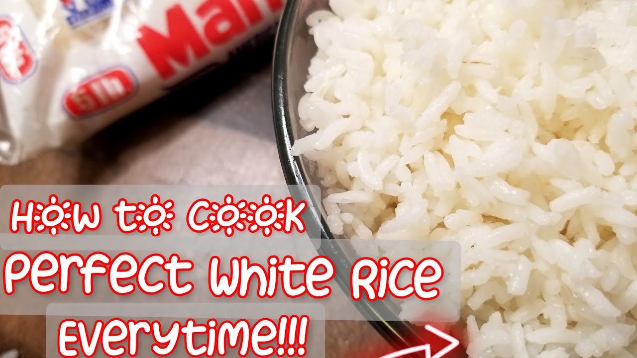 How to make White Rice, no rice cooker. Perfect long grain white rice everytime!