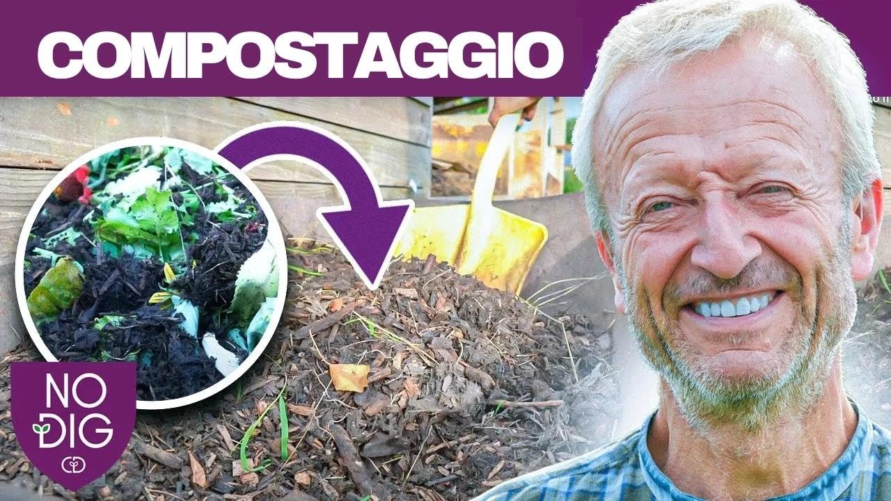 Compostaggio facile: come creare e usare il compost in un giardino senza zappa