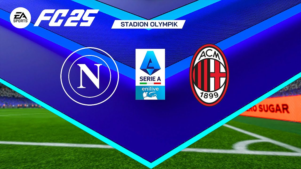 SSC Napoli vs AC Milan – Serie A 2025 | Partita Completa | FC 2Ft. De Bruyne, Ricci