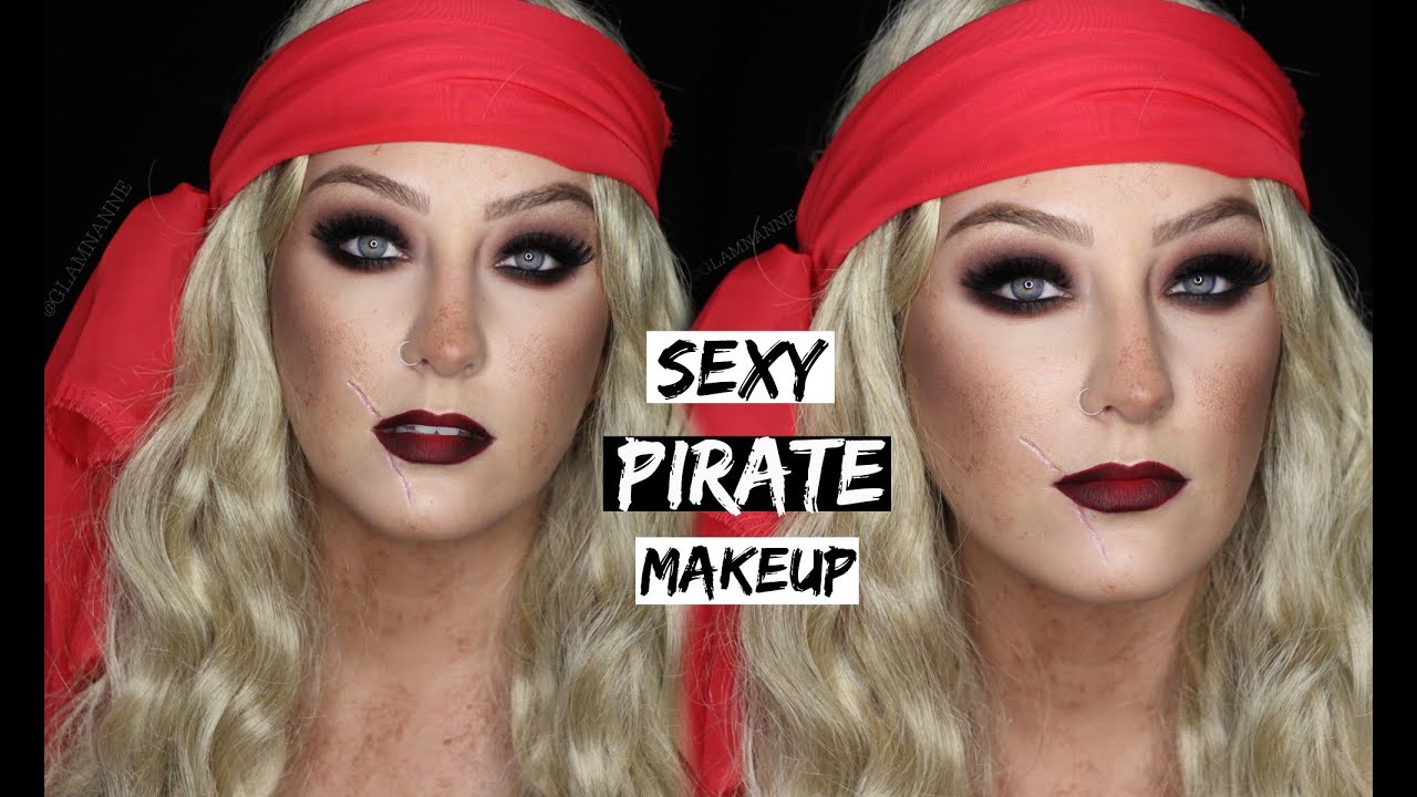 SEXY PIRATE MAKEUP TUTORIAL | 31 Days of Halloween | GLAMNANNE