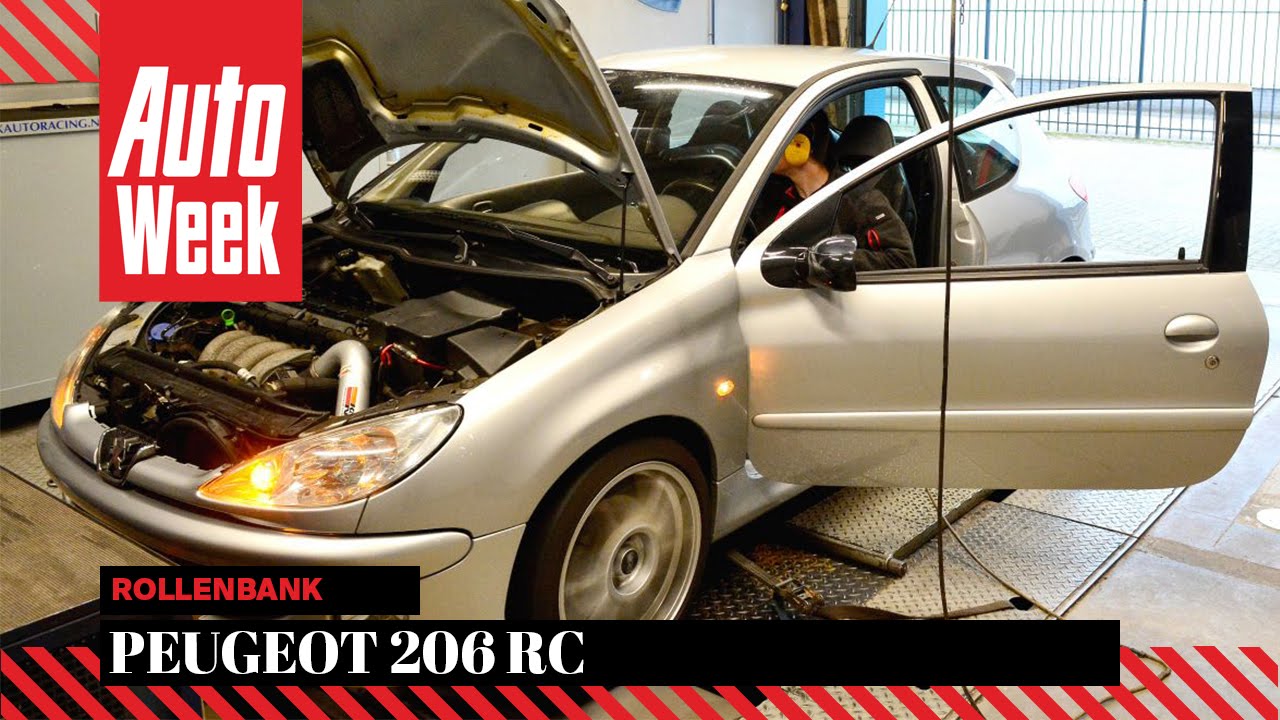 Peugeot 206 RC (2004) - Op de Rollenbank