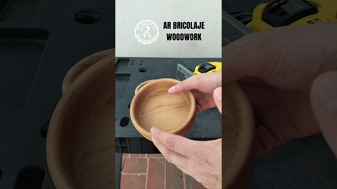 Video completo para hacer tazones con taladro y router / AR BRICOLAJE WOODWORK 👍👍👍