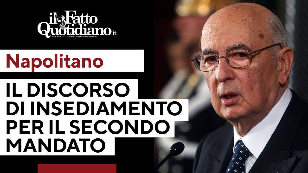 Napolitano, il discorso dopo la rielezione nel 2013: accuse ai partiti e appello alle larghe intese