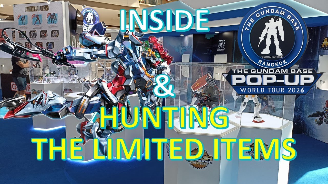 🎉✨Inside the Gundam Base Pop Up World Tour 2026 at Mega บางนา 9-19 มกราคม 26 ไปล่า limited กัน