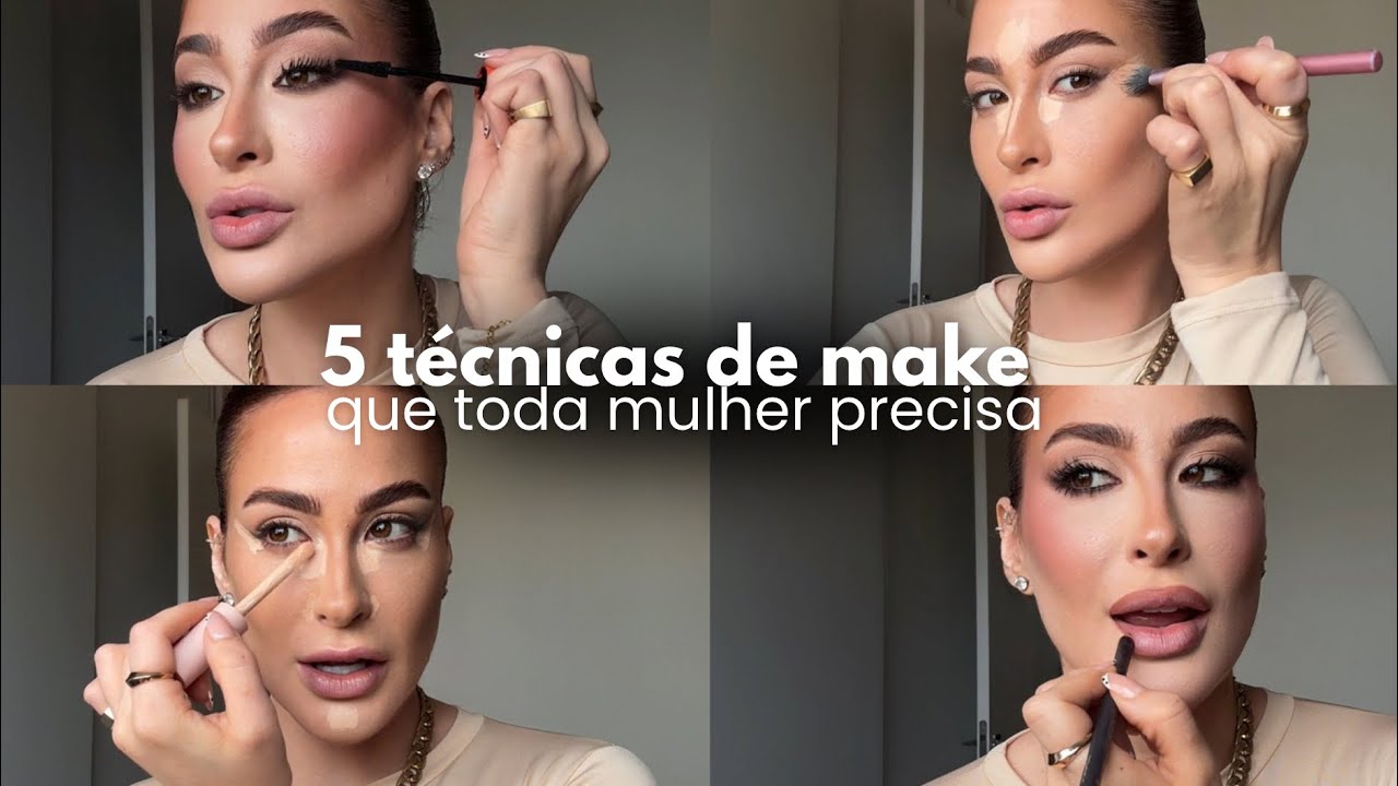 5 TÉCNICAS DE MAQUIAGEM QUE TODA MULHER PRECISA SABER
