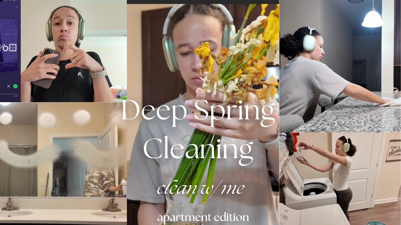 A *HUGE* Spring Cleaning | clean w/ me | unpack | declutter | laundry | deep clean | reset |refresh🌸