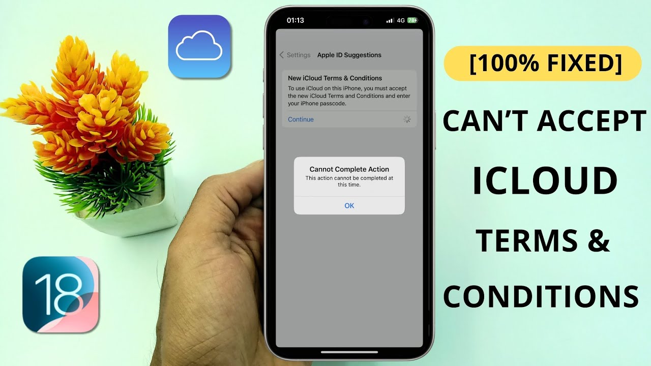 [ИСПРАВЛЕНО] Невозможно принять новые условия использования iCloud на iPhone (2024)