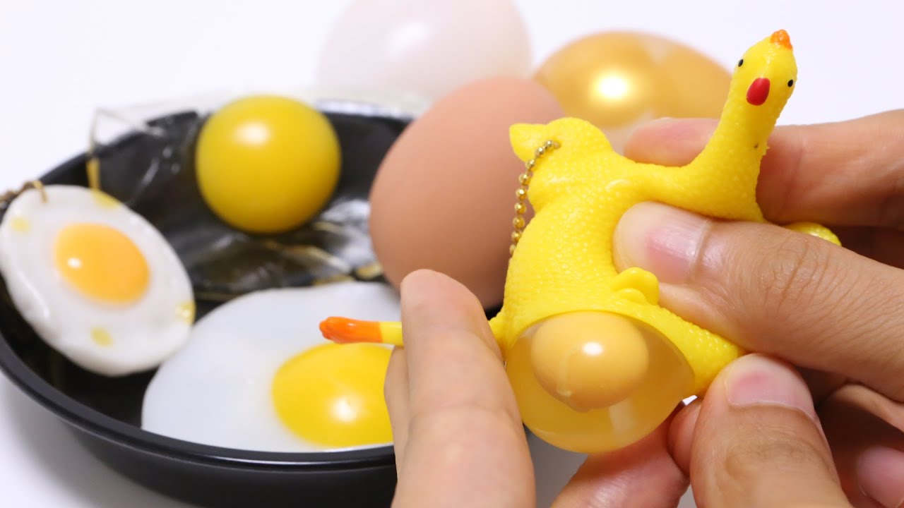 ASMR Squishy #090 Weird Egg Squishy Squeeze