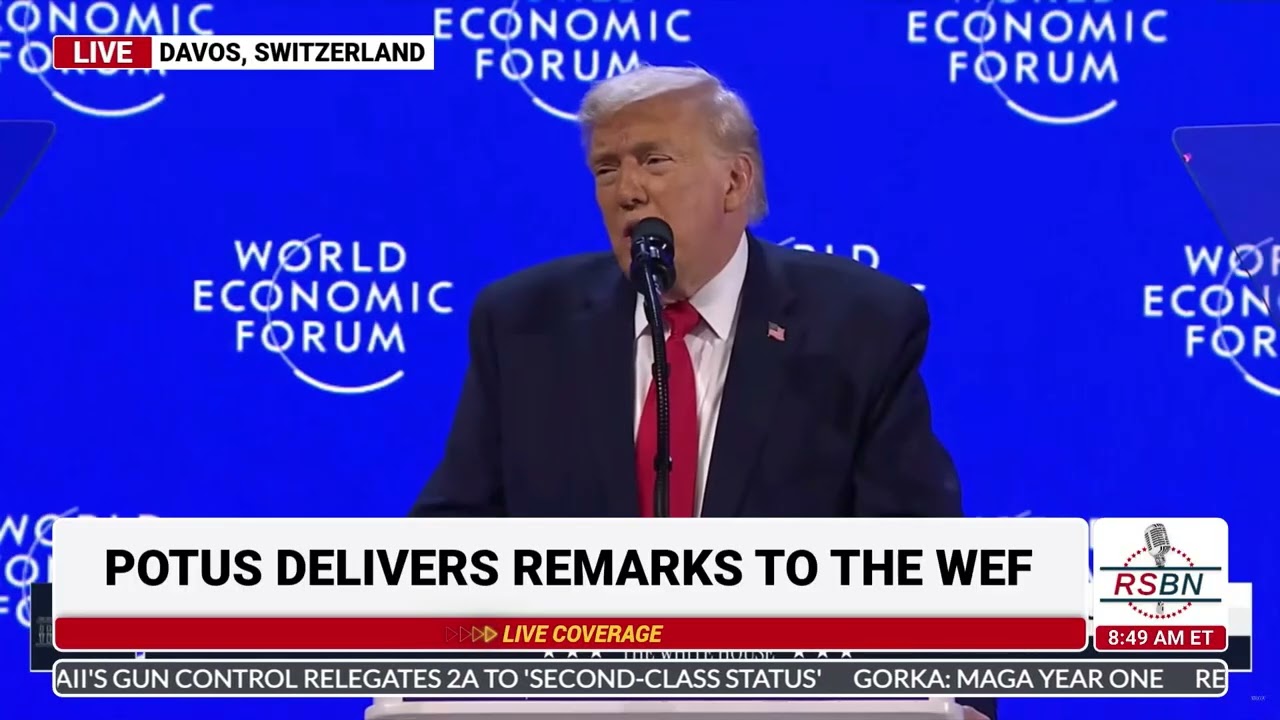 FULL REPLAY: President Trump Speaks to the W.E.F. and Has a Fireside Chat - 01/21/26