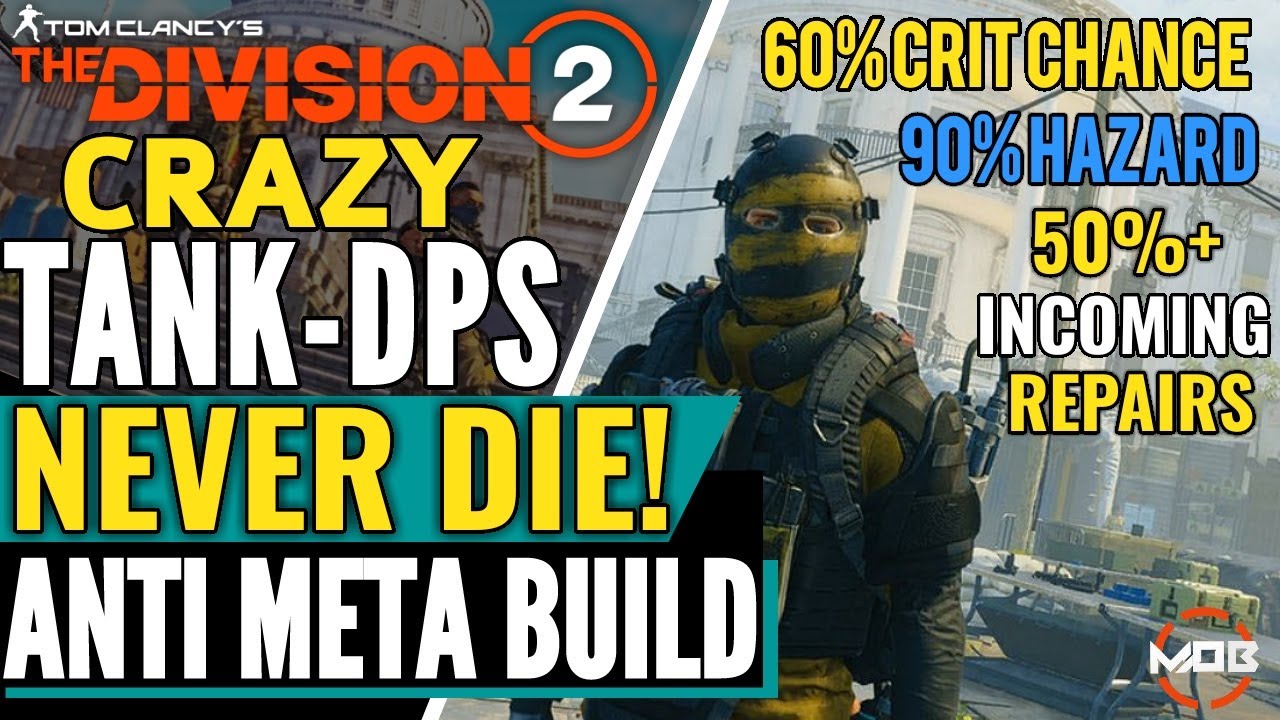 The Division 2 | BEST TANK/DPS ANTI META BUILD | 60% CRIT CHANCE, 90% HAZARD PROTECTION & MORE! TU8