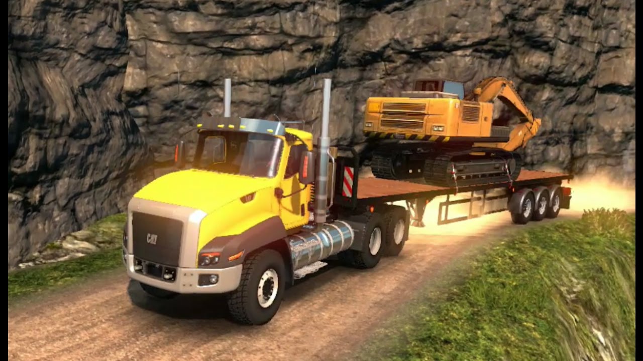 Caterpillar CT660 | Cargando una excavadora | De Rusia a Noruega