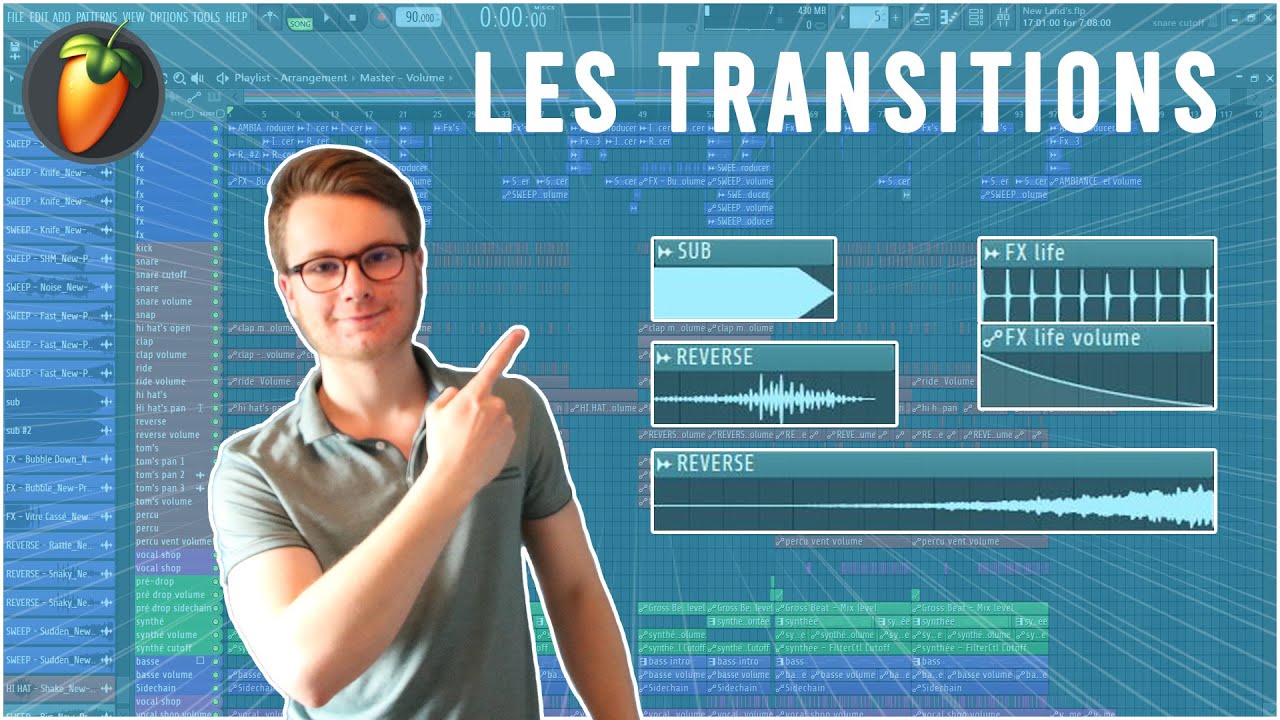 FAIRE des TRANSITIONS sur FL STUDIO | Tutoriel FL Studio 20