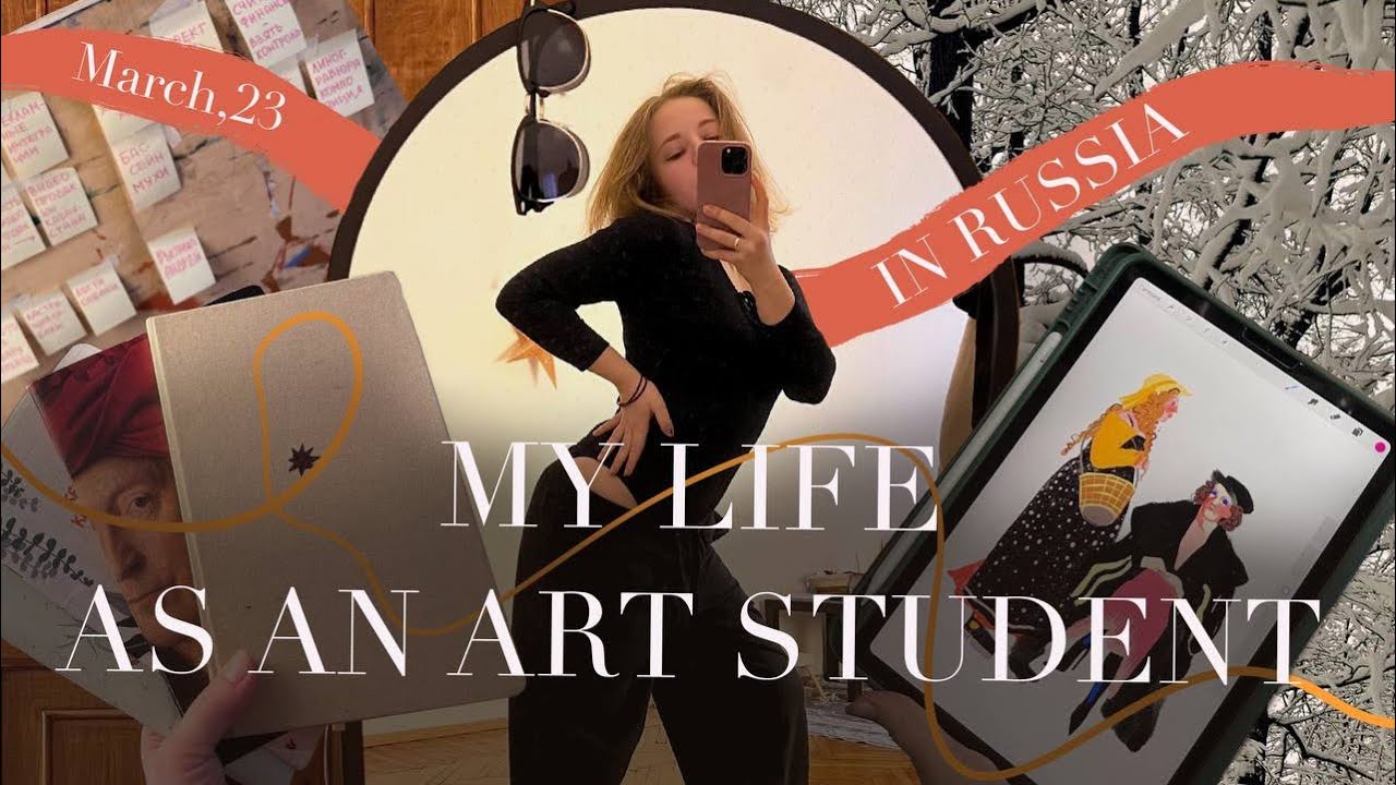 MY STUDENT LIFE IN RUSSIA : vlog, mental health, drawing