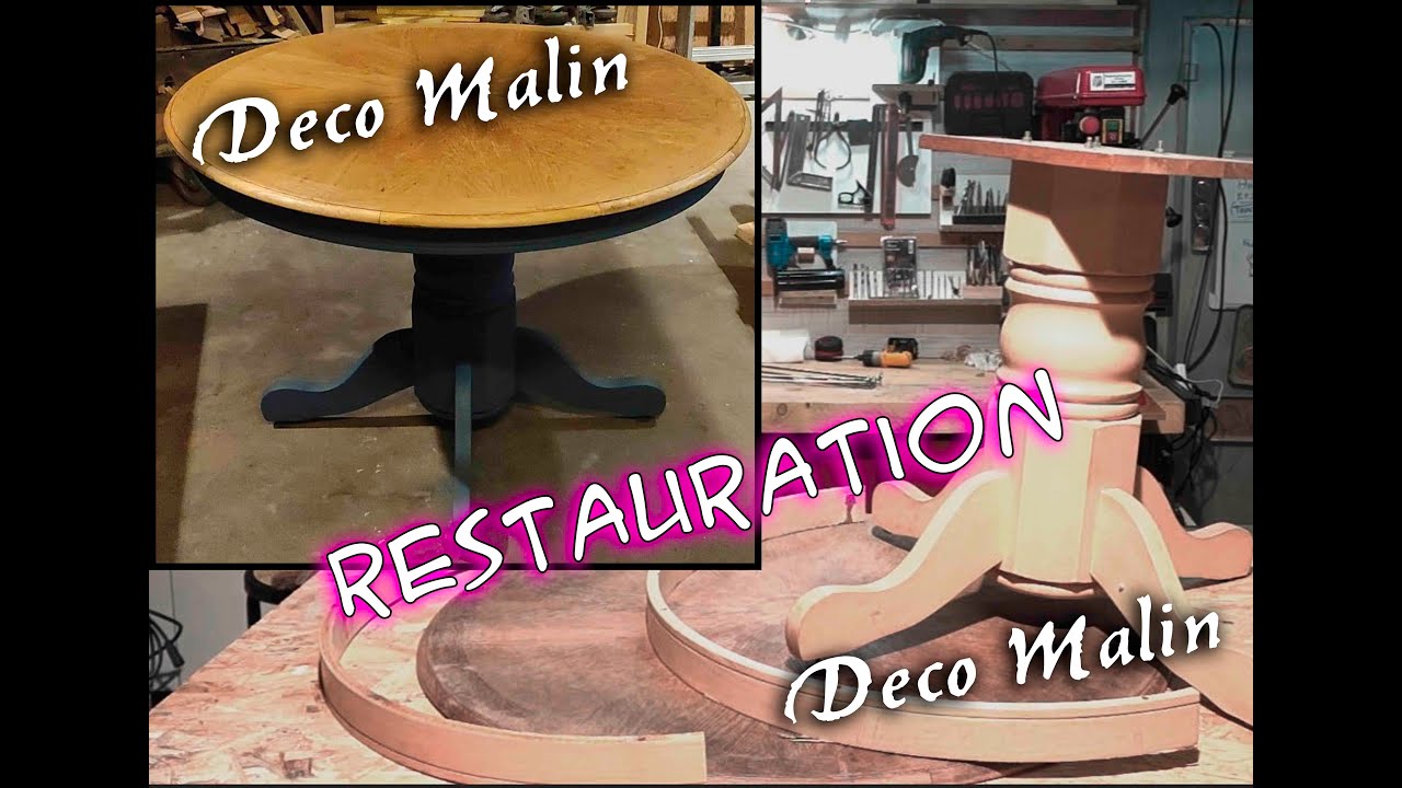 DIY Restaurer et rénover table de salon en bois. Et relooker ... ( épisode 1)