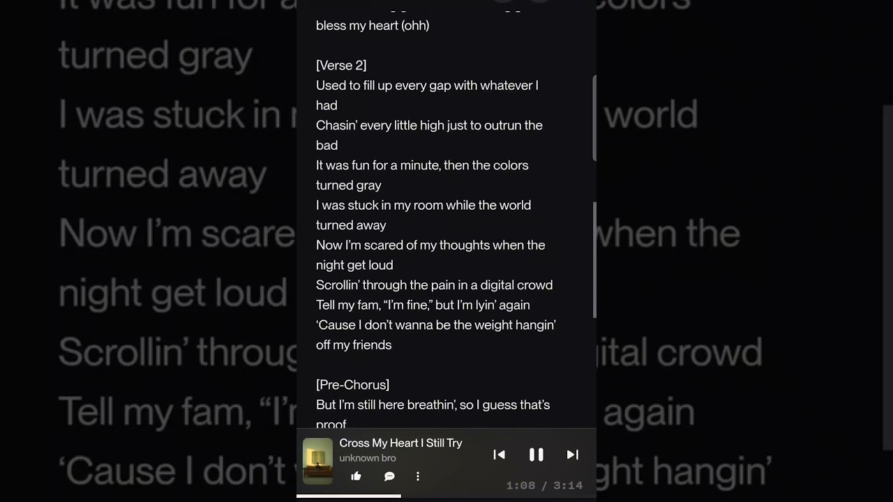NEW song: Cross My heart