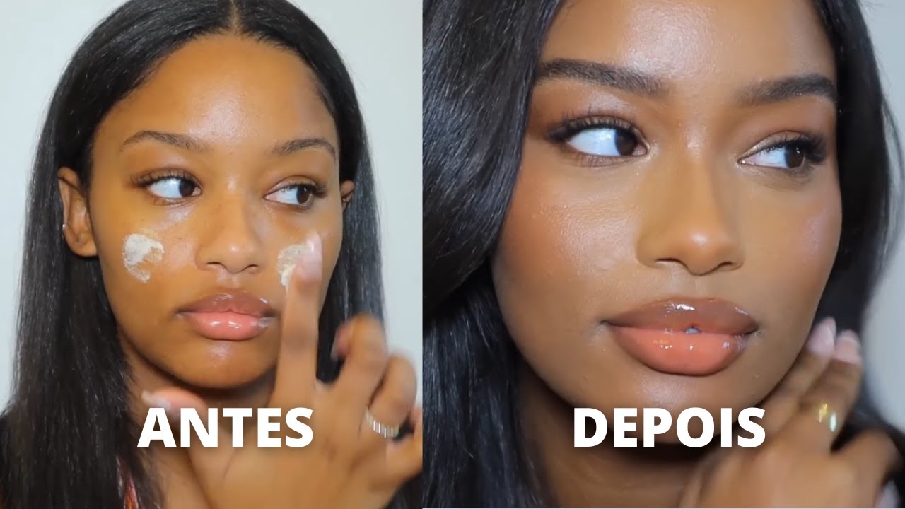 MAQUIAGEM F&Aacute;CIL PARA O DIA DIA COMO AS GRINGAS FAZEM - PELE NEGRA