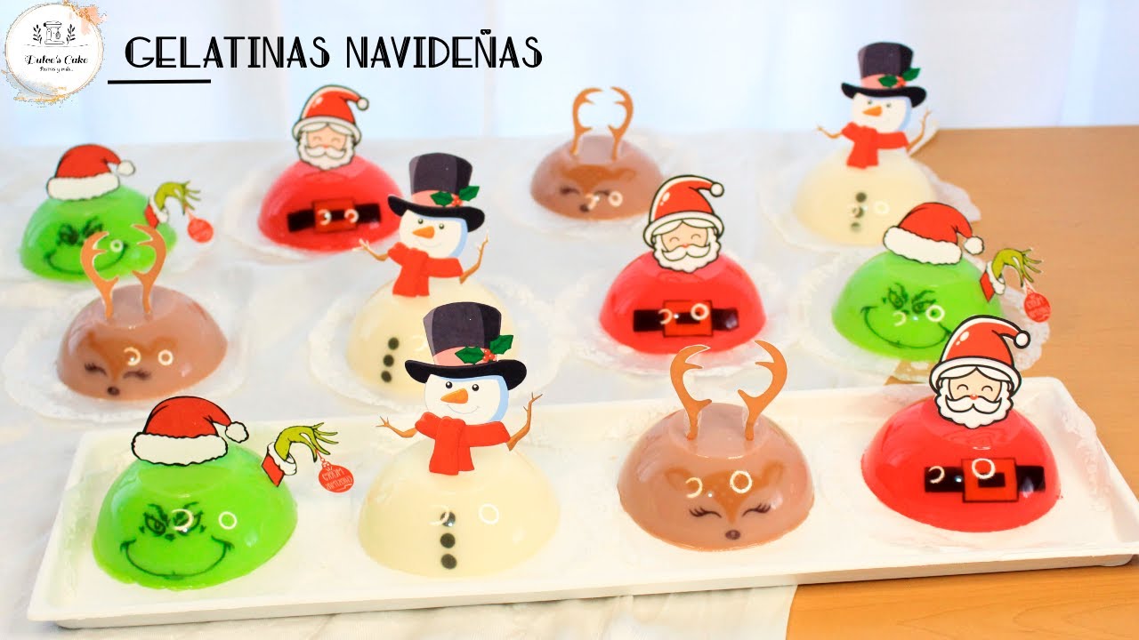 GELATINAS NAVIDEÑAS INDIVIDUALES / DULCES CAKE