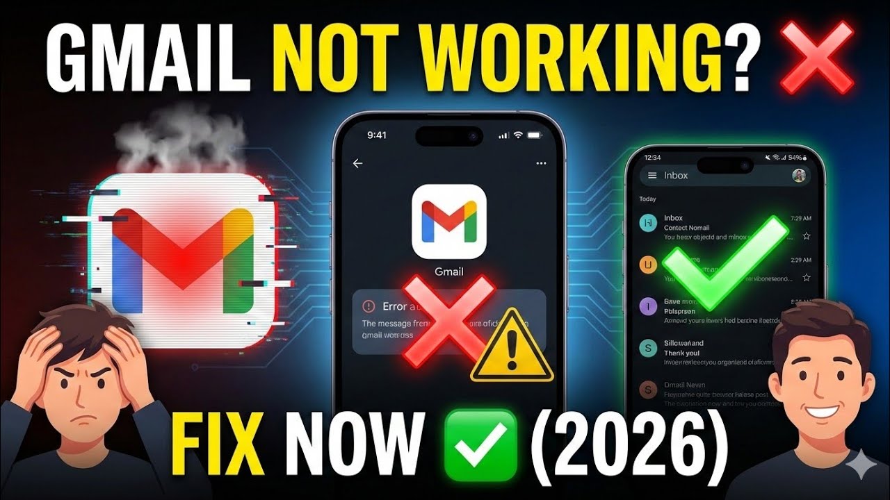 Как исправить проблему с неработающим Gmail на телефоне Android в 2026 году
