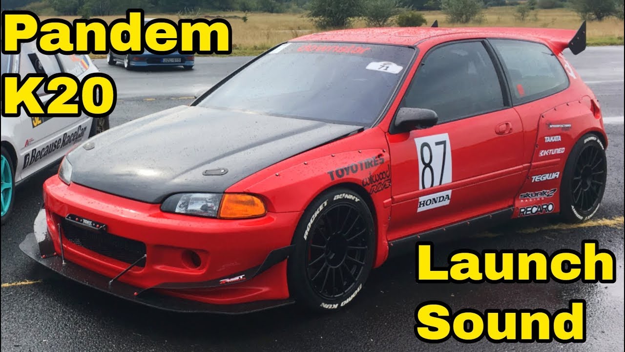 Launch Sound PANDEM Honda Civic EG K20 Swap - Shaved and Tucked Engine Bay - Honda Domo Kun