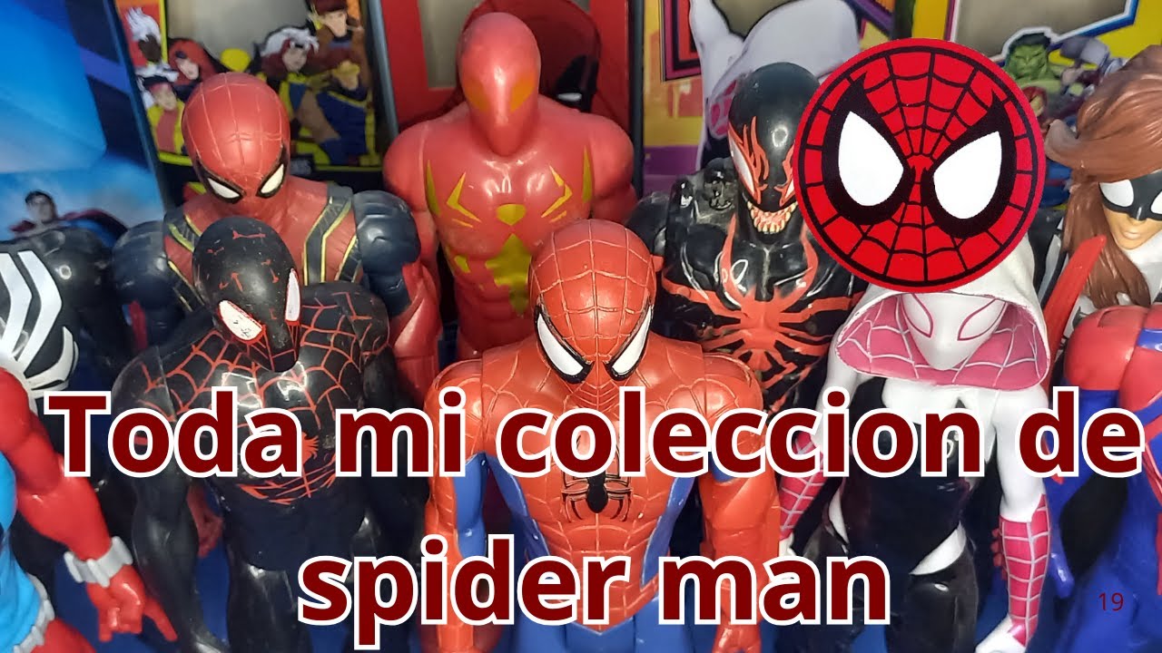 toda mi coleccion de spider man titan hero series - lipe genial