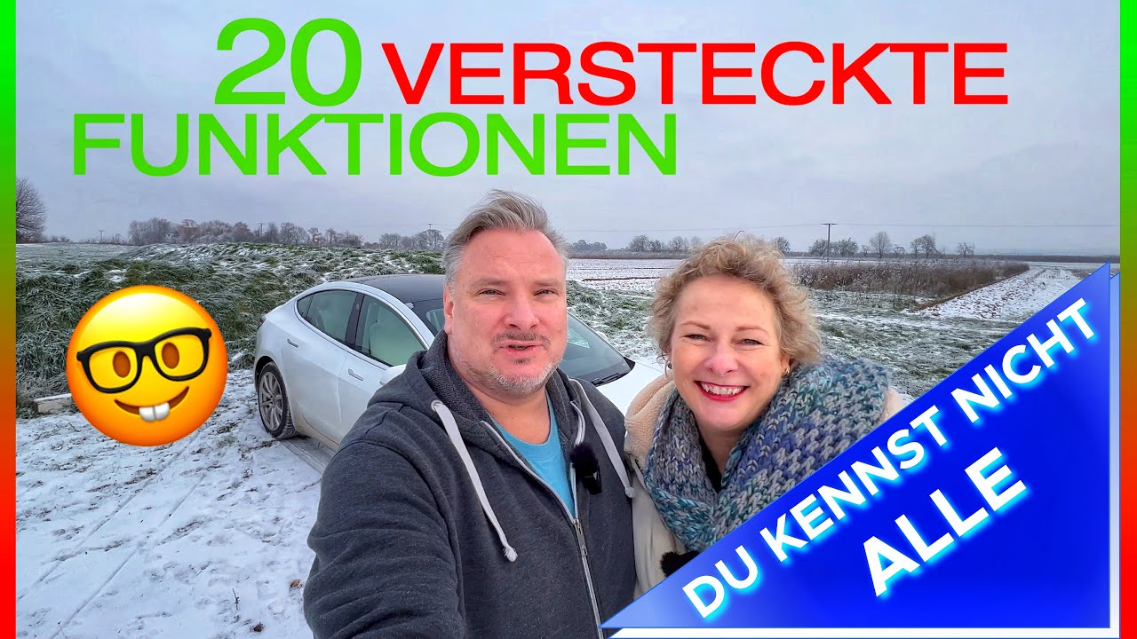 20 versteckte Funktionen im Tesla Model 3
