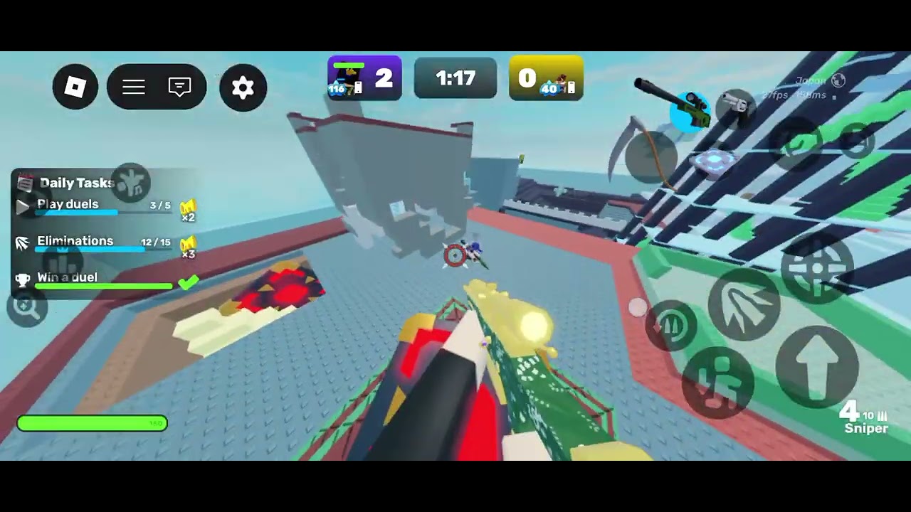 Completing my daily tasks in Roblox rivals 
