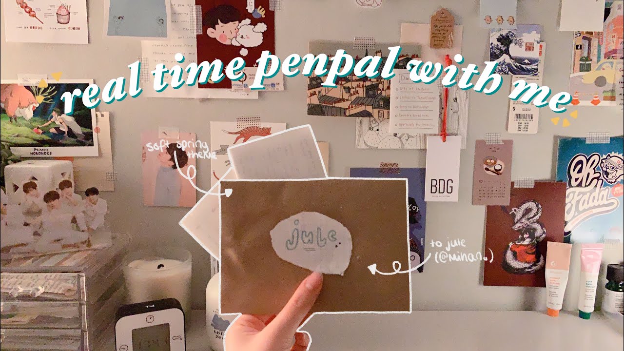 real time penpal with me: soft spring theme 🥨🌾