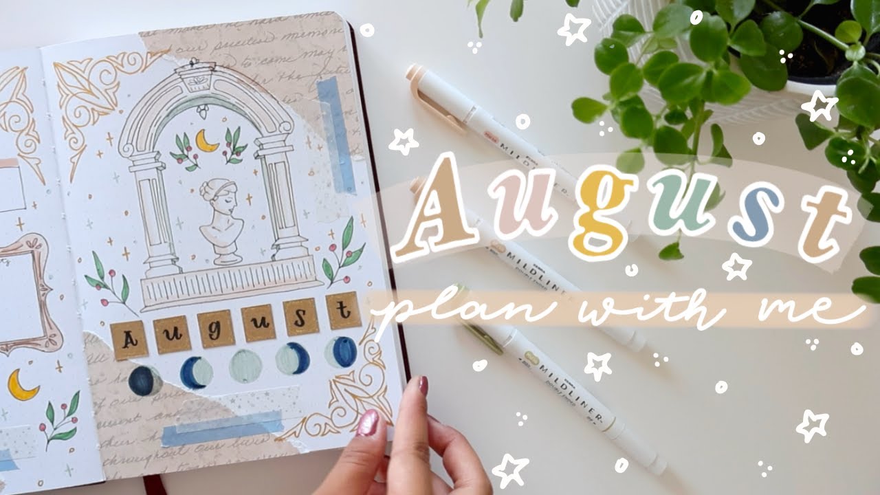 august bullet journal setup 2024 🌙
