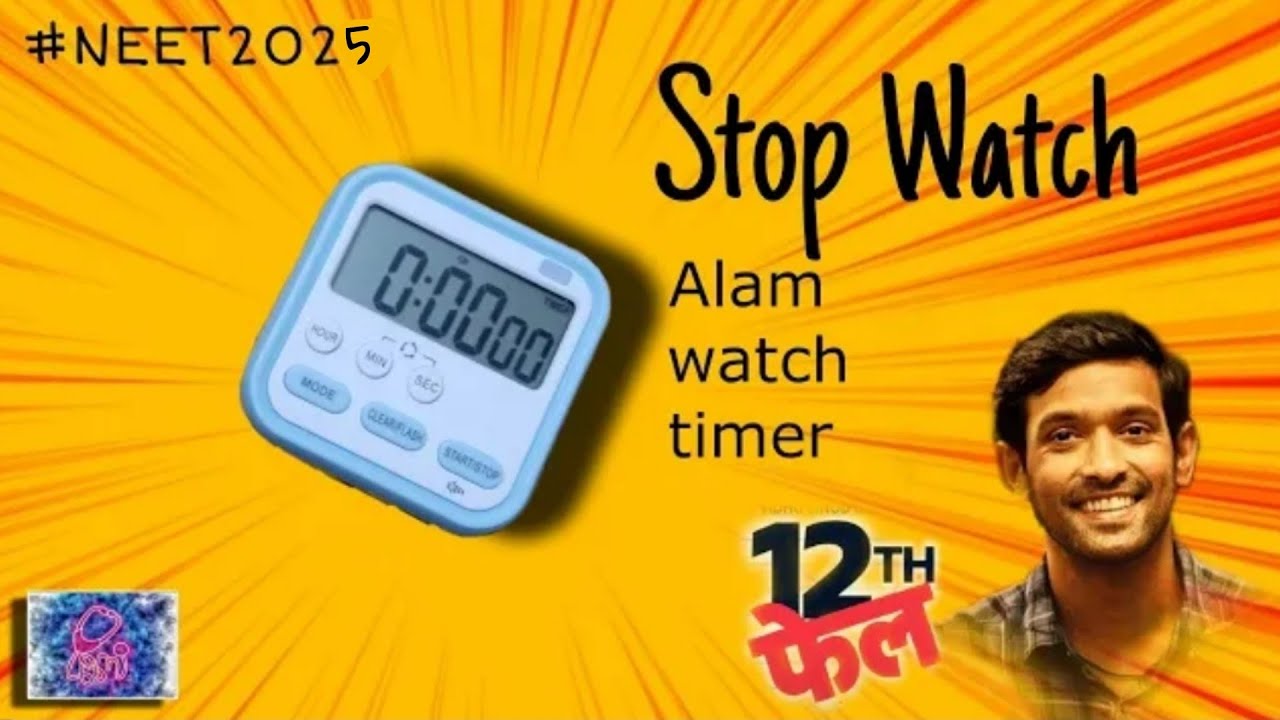 Best Stopwatch ⏰️ for aspirant  #neet2025 #jee #upsc #12thfail #ristar