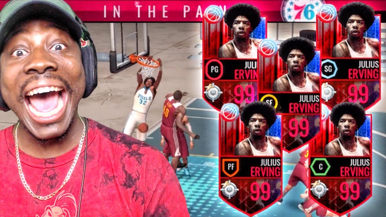 OMG FULL SQUAD OF 99 OVR DR. Js IN GAUNTLET! NBA Live Mobile Gameplay Ep. 150