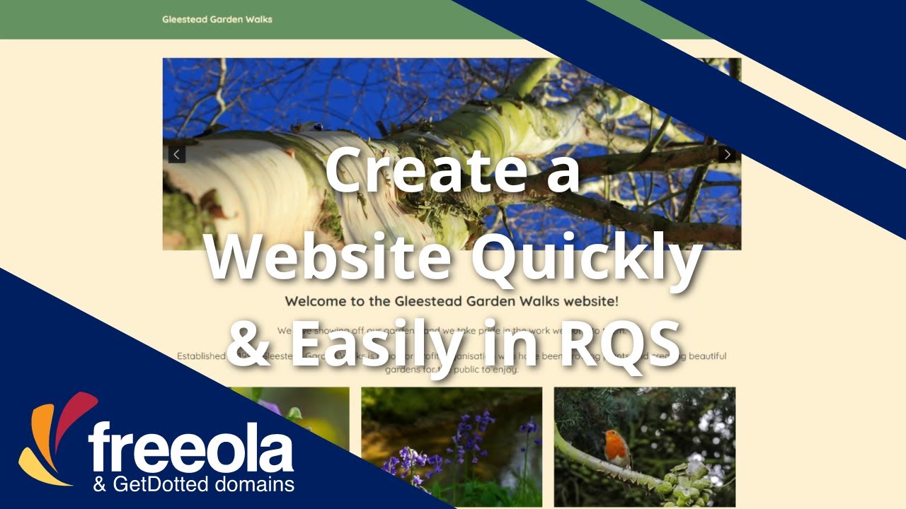 The RQS Website Builder from Freeola