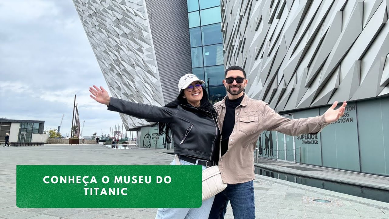 Visitamos o museu do Titanic.