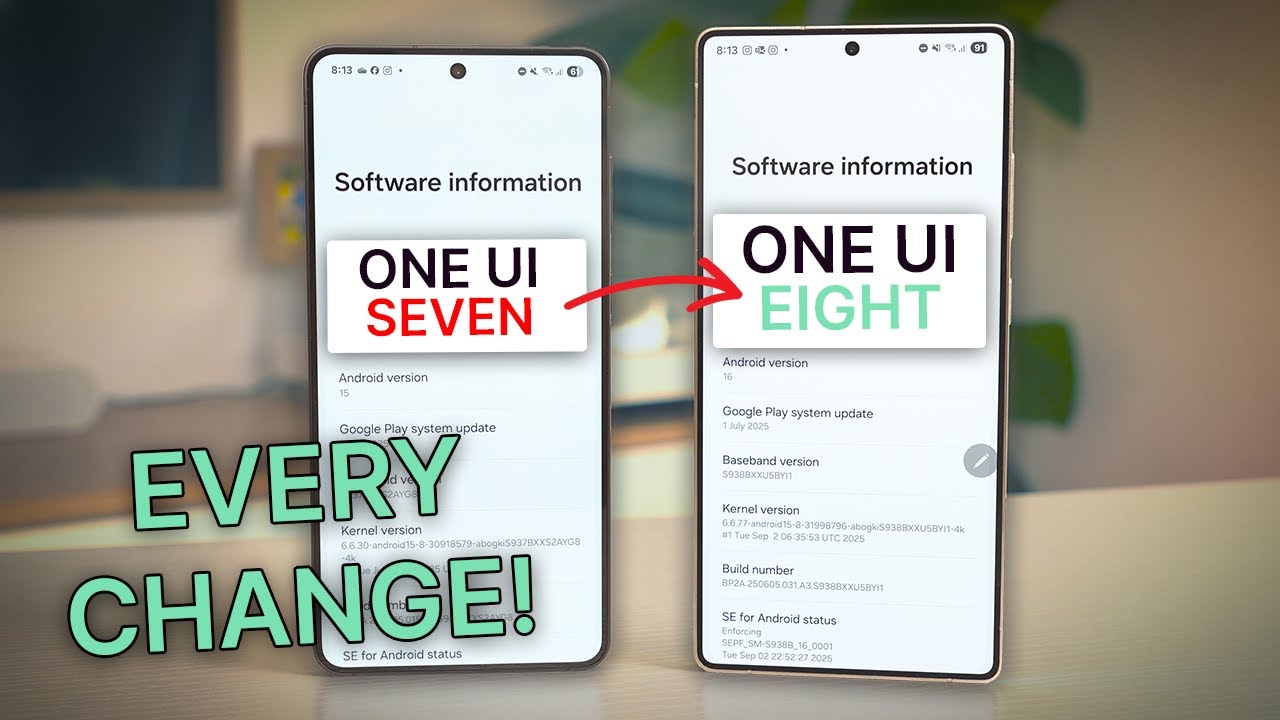 One UI 8 против One UI 7 — ВСЕ НОВОЕ!