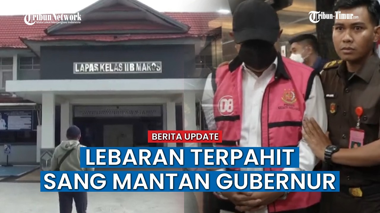 Mantan Pj Gubernur Sulsel Bahtiar Baharuddin Jalani Lebaran di Lapas Maros