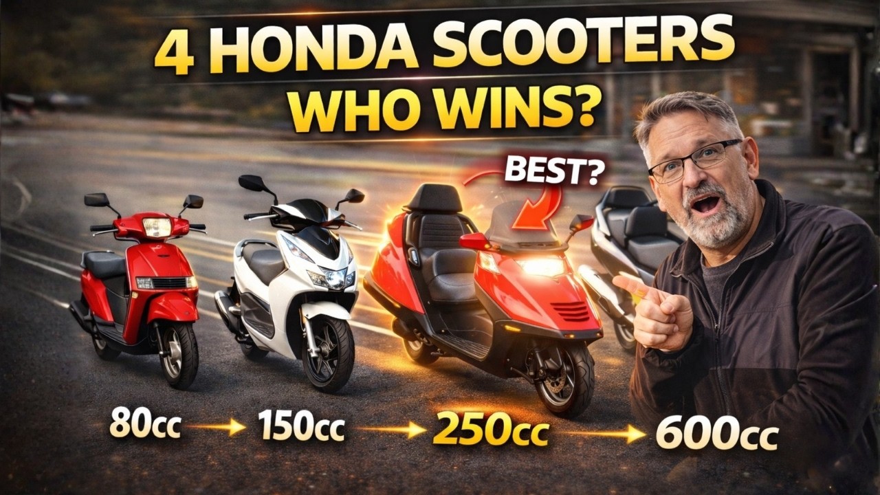 S1E20: Ultimate Scooter Shootout! Silverwing, Helix, PCX, and Honda Elite 80