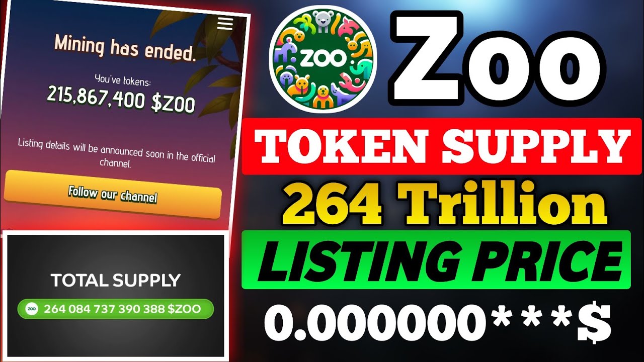 Zoo Token Price || Zoo Total Token Supply Update || Zoo Listing Date || Zoo Airdrop