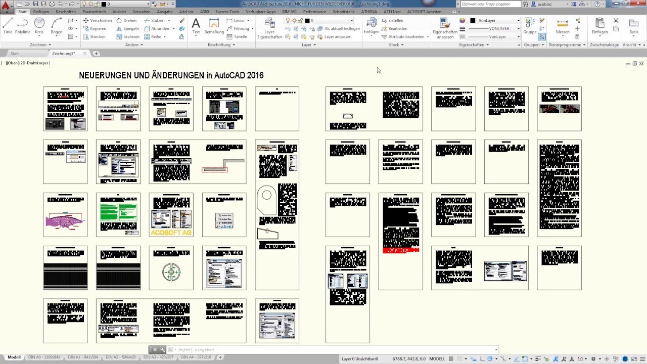 Was ist neu in AutoCAD 2016 und ATHENA 2015 - ACOSOFT AG