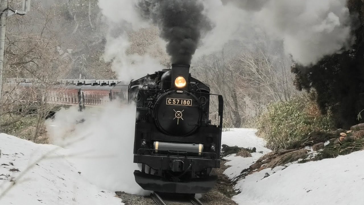 SLはんえつ物語2025　残雪の試運転
