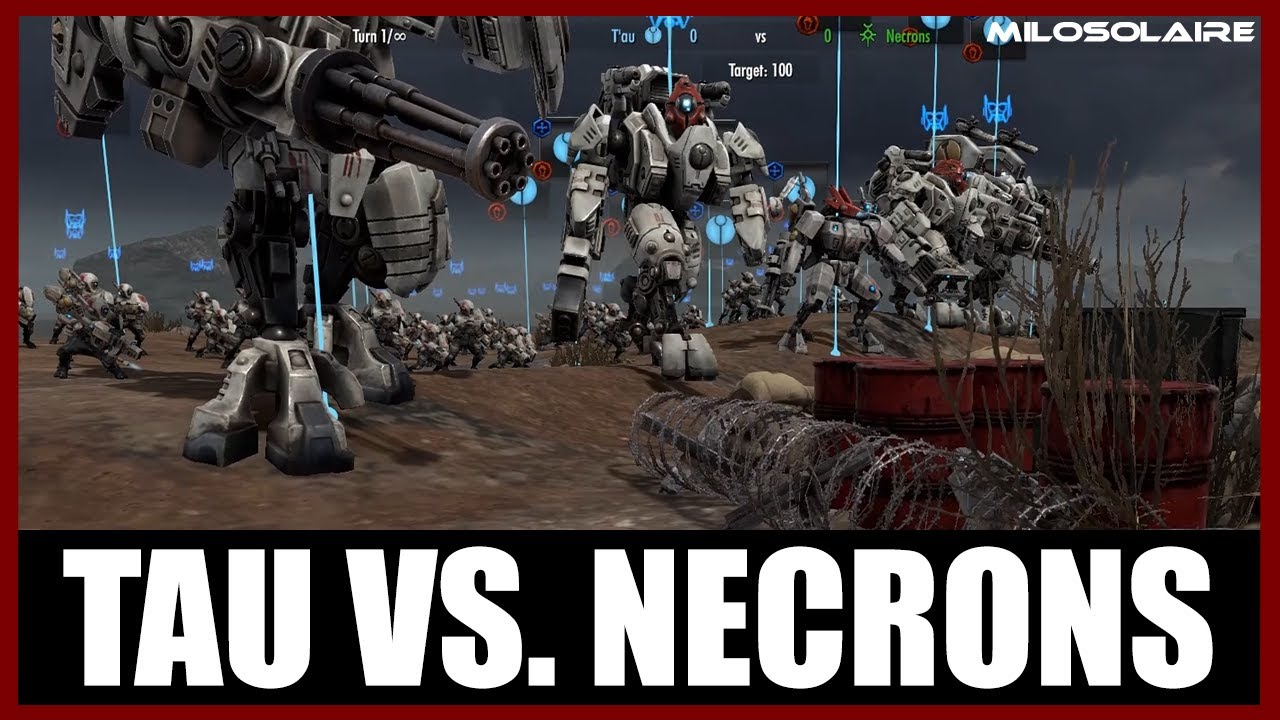 Tau [2200] vs. Necrons [1800] | Planetary Supremacy | Warhammer 40K Battlesector