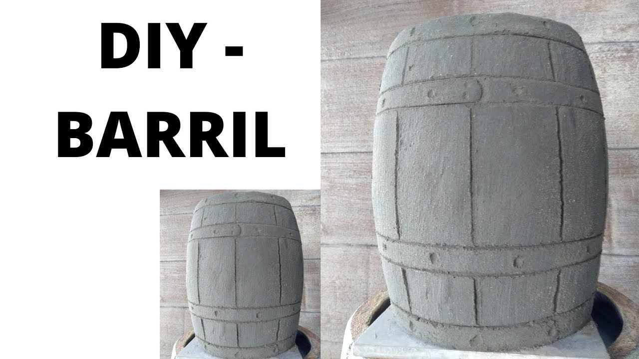 DIY - TÉCNICA INCRIVÉL DE FAZER  BARRIL DE CIMENTO