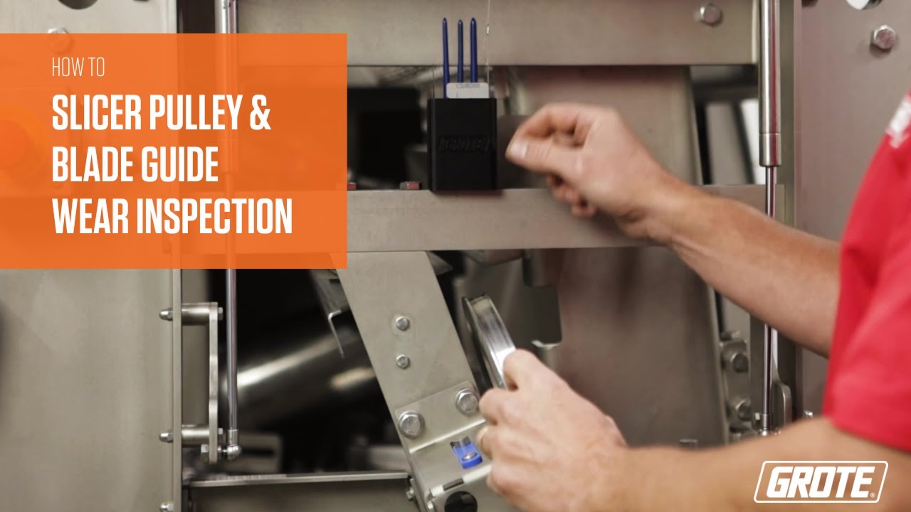 Grote Slicer Pulley and Blade Guide Wear Inspection - How to with Grote Tools