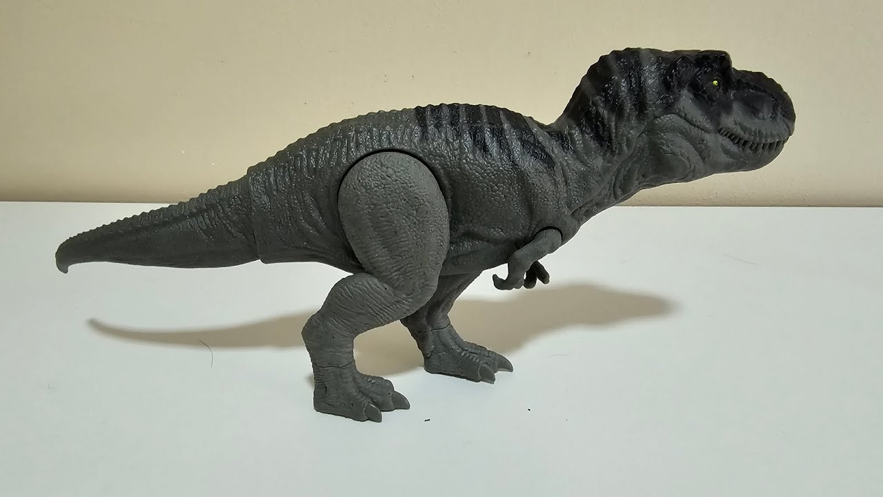 Lançamento! Unboxing tiranossauro rex jurassic world rebirth mattel linha básica 