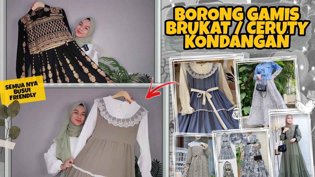 SHOPEE HAUL GAMIS KONDANGAN BRUKAT DAN CERUTY !!! BUSUI FRIENDLY
