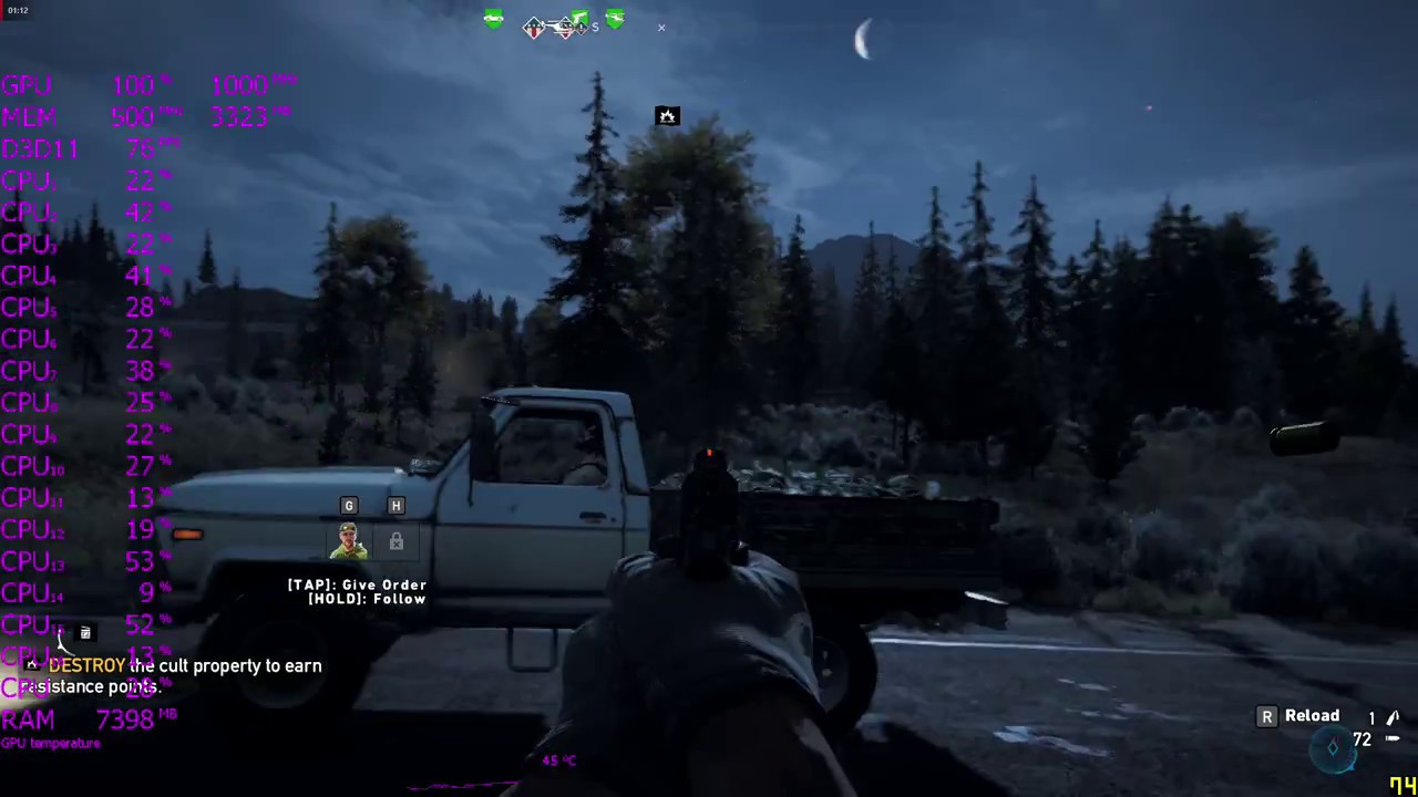 Farcry 5 | Ryzen 1700 | R9 Fury | 1080p Ultra